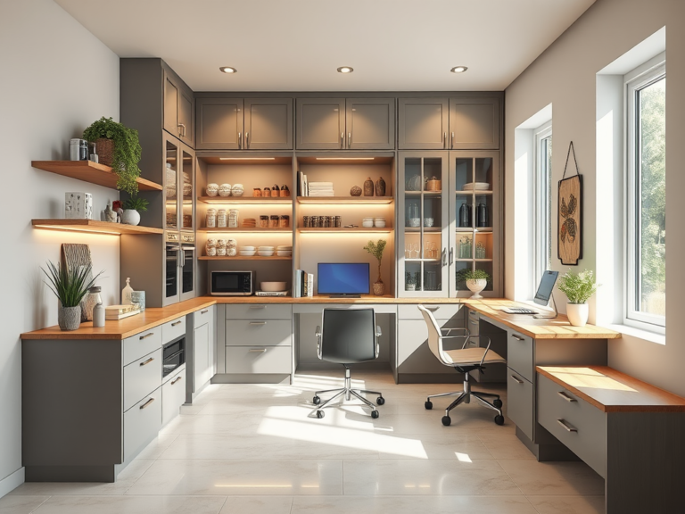 Top 19 Pantry Home Office Designs to Inspire Your Workspace